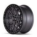 Dirty Life 9303 DT-1 17x9/5x114.3 BP/-12mm Offset/72.6mm Hub Matte Gunmetal Wheel - Beadlock - 9303-7965MGT12