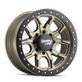 Dirty Life 9303 DT-1 17x9 / 5x127 BP / -38mm Offset / 78.1mm Hub Satin Gold Wheel - Beadlock - 9303-7973MGD38