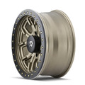 Dirty Life 9303 DT-1 17x9 / 5x127 BP / -38mm Offset / 78.1mm Hub Satin Gold Wheel - Beadlock - 9303-7973MGD38