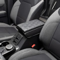IAG I-Line Armrest Cover Black Leather Arrow Grid Pattern for 2021-24 Ford Bronco