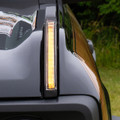 IAG l-Line Trail Marker w/ LED Lights in Matte Black for 2021+ Ford Bronco - Close-up IAG l-Line Trail Marker w/ LED Lights in Matte Black for 2021+ Ford Bronco - Close-up