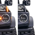 IAG l-Line Trail Marker w/ LED Lights in Matte Black for 2021+ Ford Bronco - Comparison 1 IAG l-Line Trail Marker w/ LED Lights in Matte Black for 2021+ Ford Bronco - Comparison 1