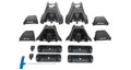 Rhino-Rack 04-08 Ford F150 4 Door Pick Up Heavy Duty 2500 2 Bar Roof Rack - Black - JA4870
