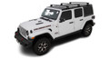 Rhino-Rack 18-21 Jeep Wrangler 4 Door SUV Vortex RL110 3 Bar Roof Rack - Black - JB0103 Rhino-Rack 18-21 Jeep Wrangler 4 Door SUV Vortex RL110 3 Bar Roof Rack - Black - JB0103