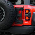 IAG Off-Road Tailgate MOLLE Panel For 2021+ Bronco with IAG X-Brace® - Installed Close-up 1