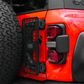 IAG Off-Road Tailgate MOLLE Panel For 2021+ Bronco with IAG X-Brace® - Installed Close-up 2