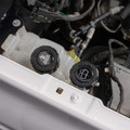 IAG Off-Road Beadlock Coolant Cap For 2021+ Ford Bronco, 15+ F-150, 19+ Ranger - Black Installed with Emblems