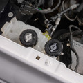 IAG Off-Road Beadlock Coolant Cap For 2021+ Ford Bronco, 15+ F-150, 19+ Ranger - Black Installed with Logo Emblems