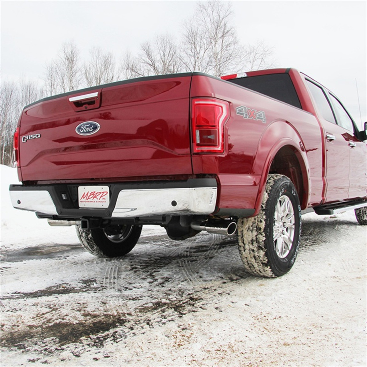 MBRP 2015 Ford F-150 2.7L / 3.5L EcoBoost 2.5in Cat Back Dual Side Split Alum Exhaust System - S5254AL