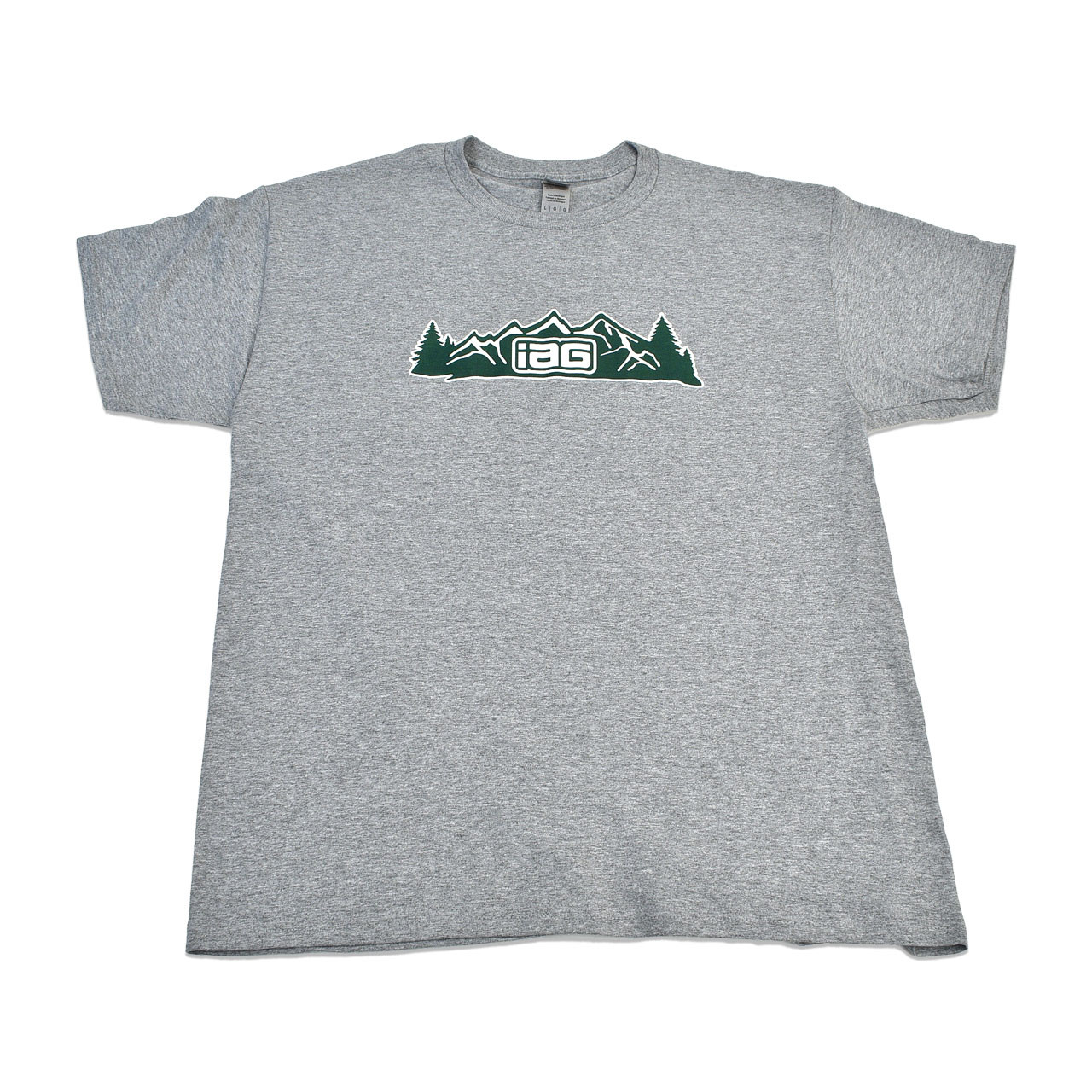IAG Men's Mountain Logo Gray T-Shirt - Front 2