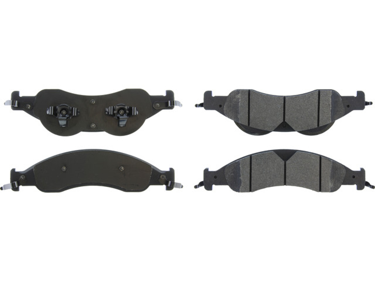 Centric Posi-Quiet Semi-Metallic Brake Pads w/Hardware - Front