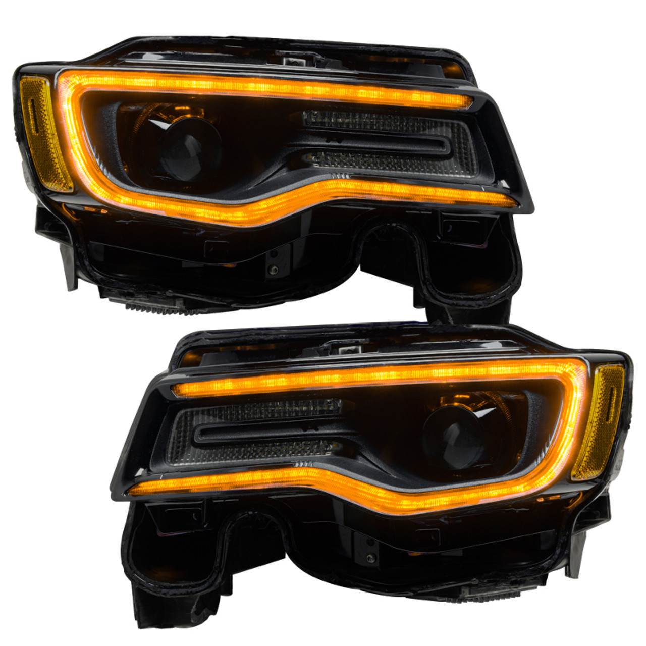 Oracle 14-21 Jeep Grand Cherokee Dynamic Headlight DRL Upgrade Kit - ColorSHIFT - Dynamic - 1284-332