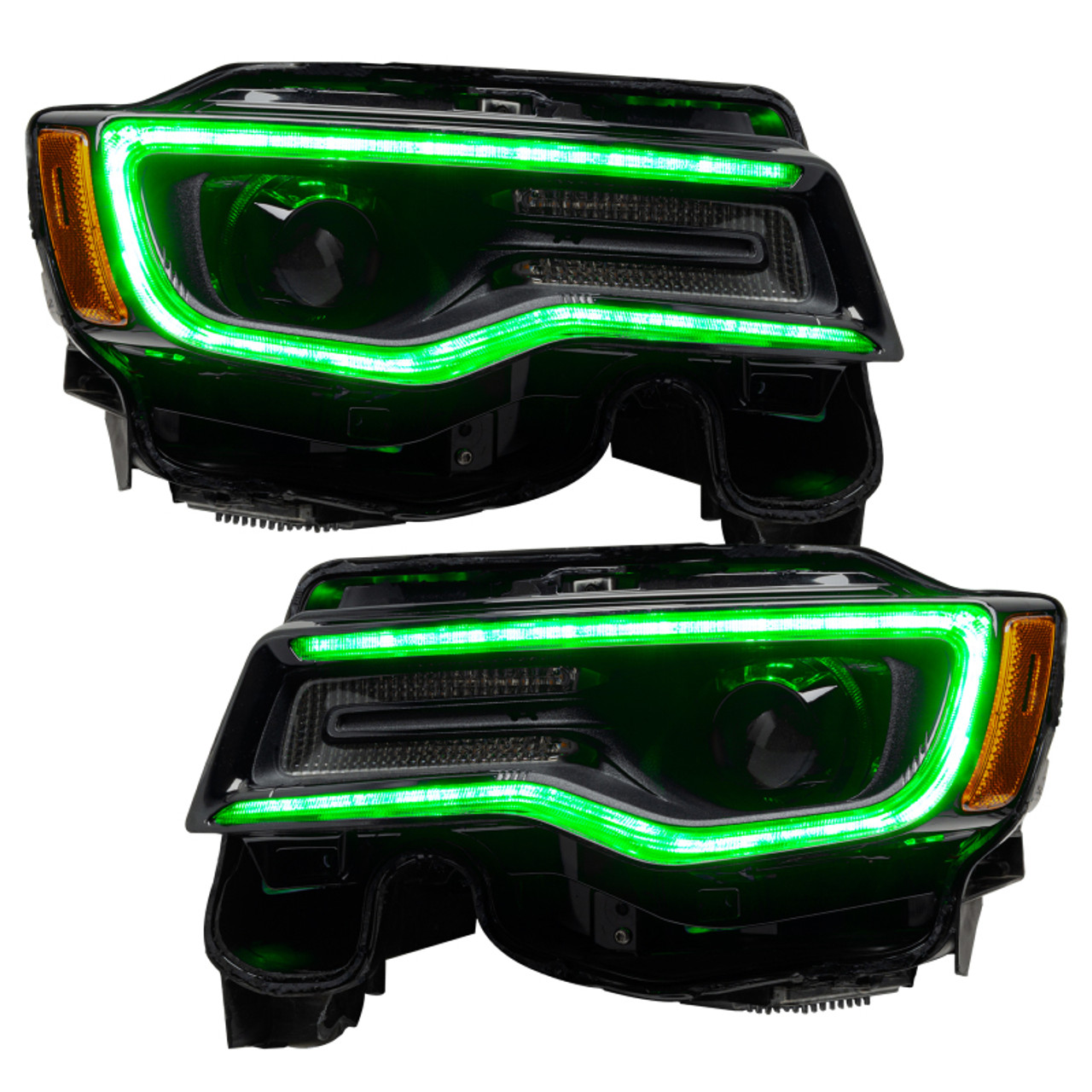 Oracle 14-21 Jeep Grand Cherokee Dynamic Headlight DRL Upgrade Kit - ColorSHIFT - Dynamic - 1284-332