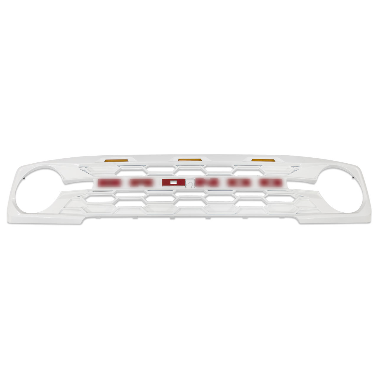 IAG I-Line Para-Hex Style Front Grille Gloss White with Lights 2021+ Ford Bronco - Front