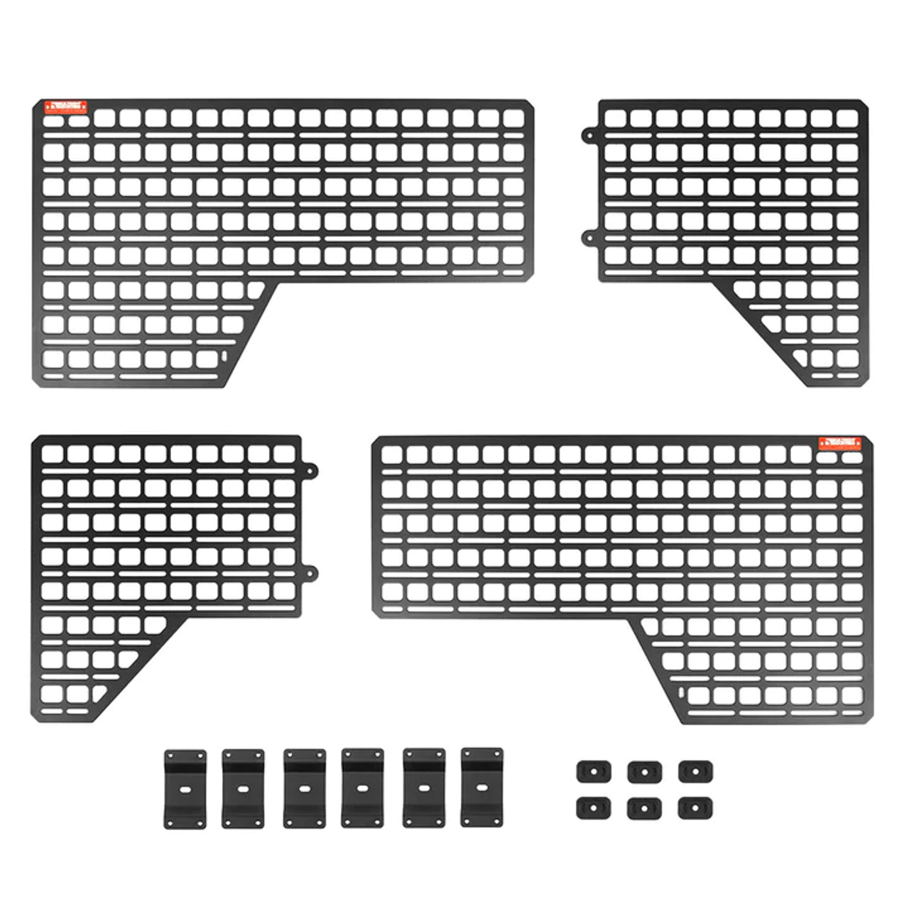 BuiltRight Industries 2019+ Chevrolet/GMC 1500 (Short Bed) Bedside Rack System - Full 4pc Kit