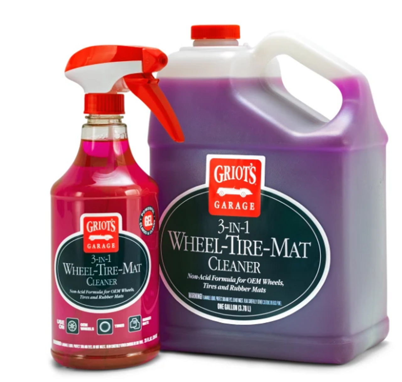 Griots 3 In 1 Wheel Tire Mat Cleaner- 25 Ounces