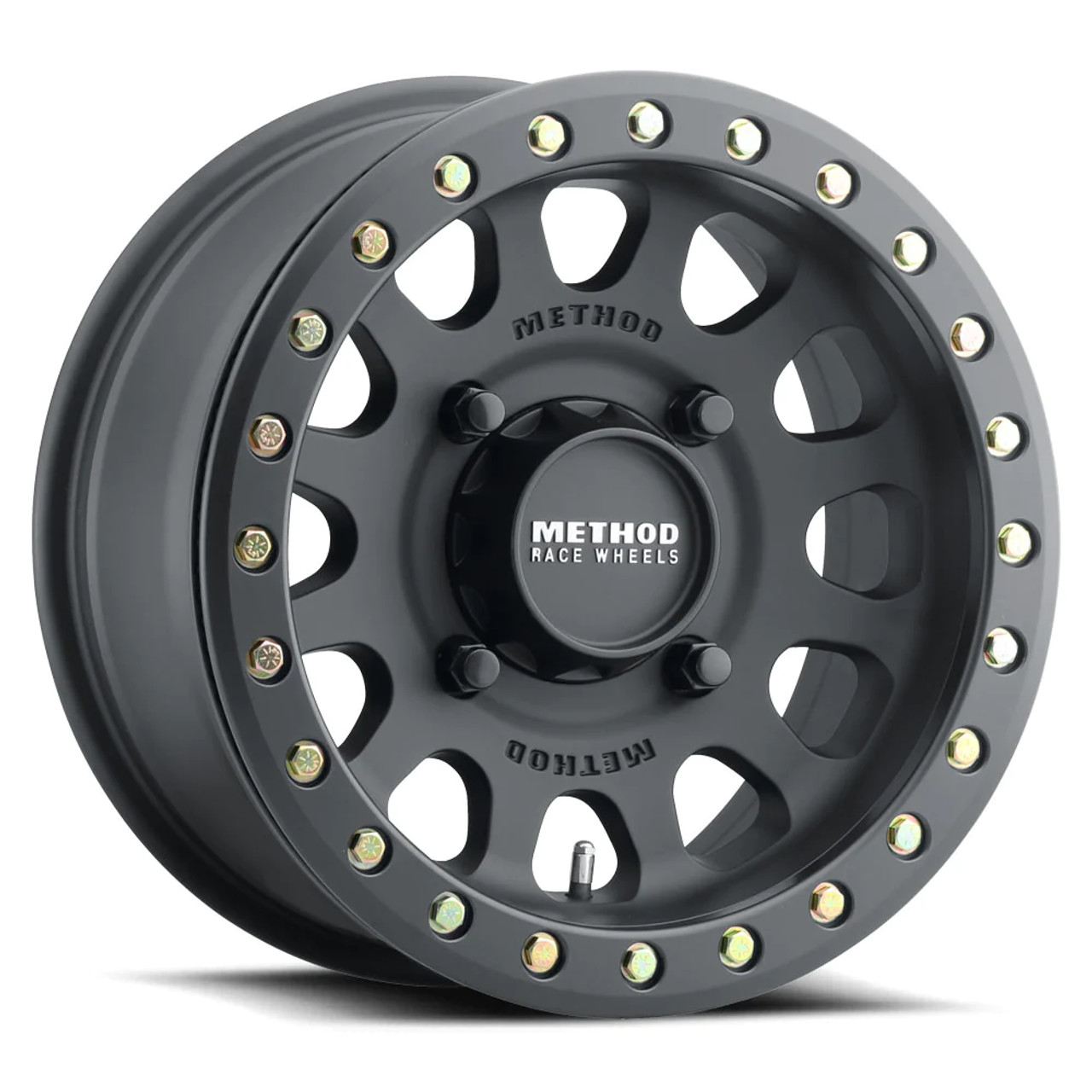 Method MR401 UTV Beadlock 15x7 5+2/+38mm Offset 4x136 106mm CB Matte Black w/BH-H24100 Wheel