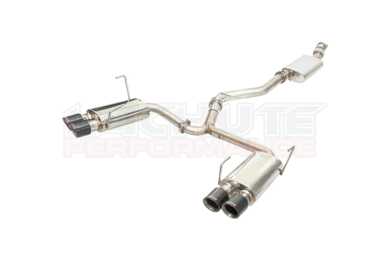 LP Aventure 2022+ Subaru WRX Catback Exhaust w/ Resonator & Carbon Tips - FLP2022+CB-WRX-SD3RC