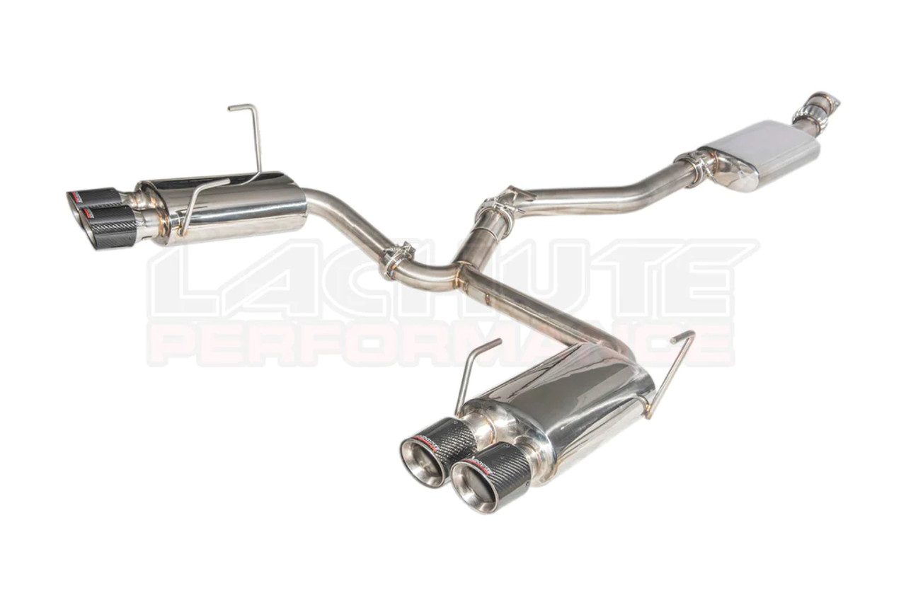 LP Aventure 2022+ Subaru WRX Catback Exhaust w/ Resonator & Carbon Tips - FLP2022+CB-WRX-SD3RC