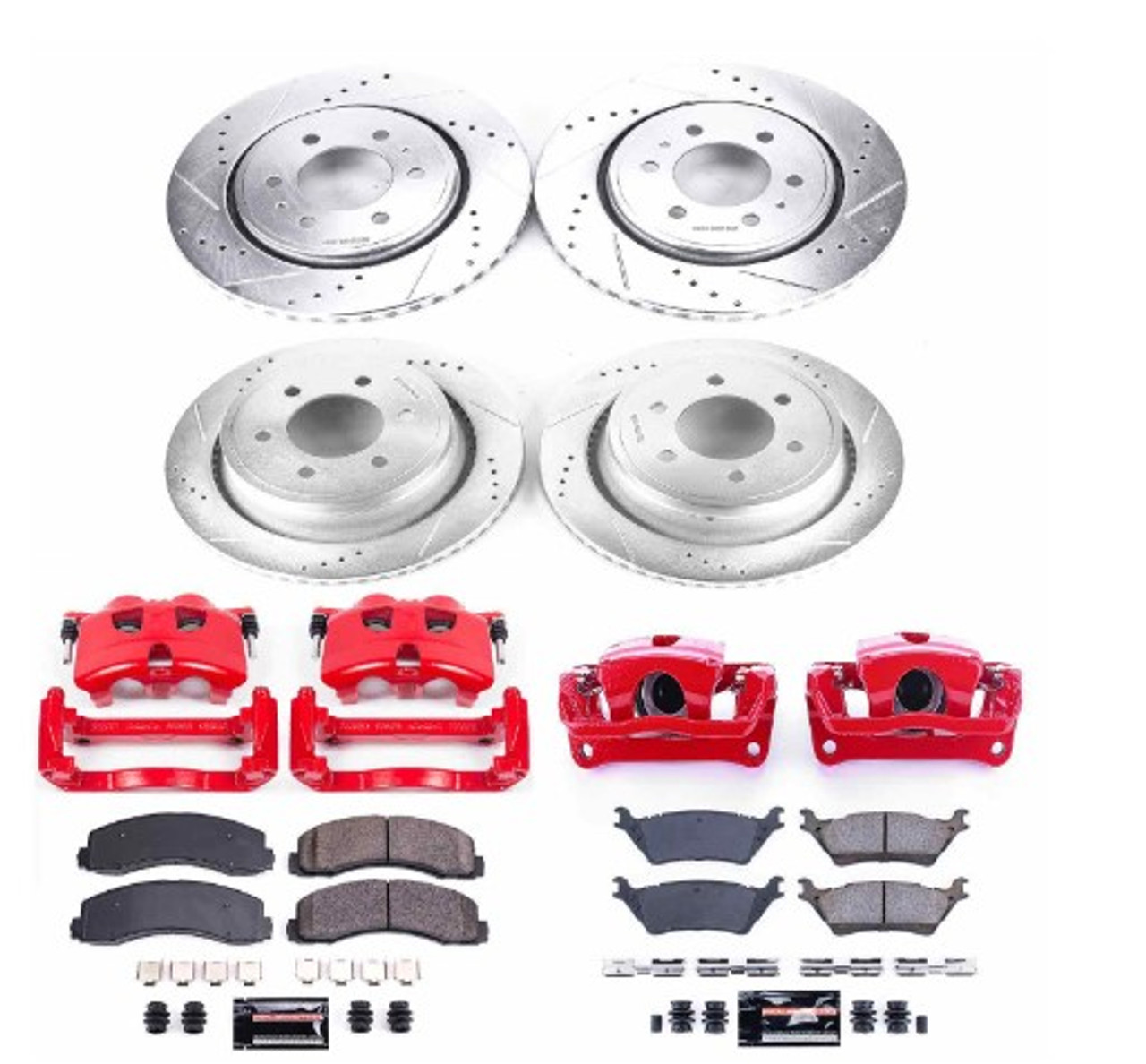 Power Stop 12-18 Ford F-150 Front & Rear Z23 Evolution Sport Brake Kit w/Calipers