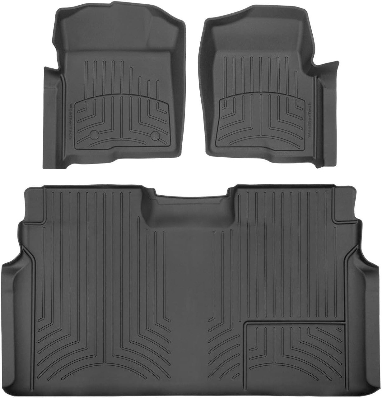 WeatherTech 2010 Ford F-150 Front and Rear FloorLiner HP - Black - 446111IM-441793