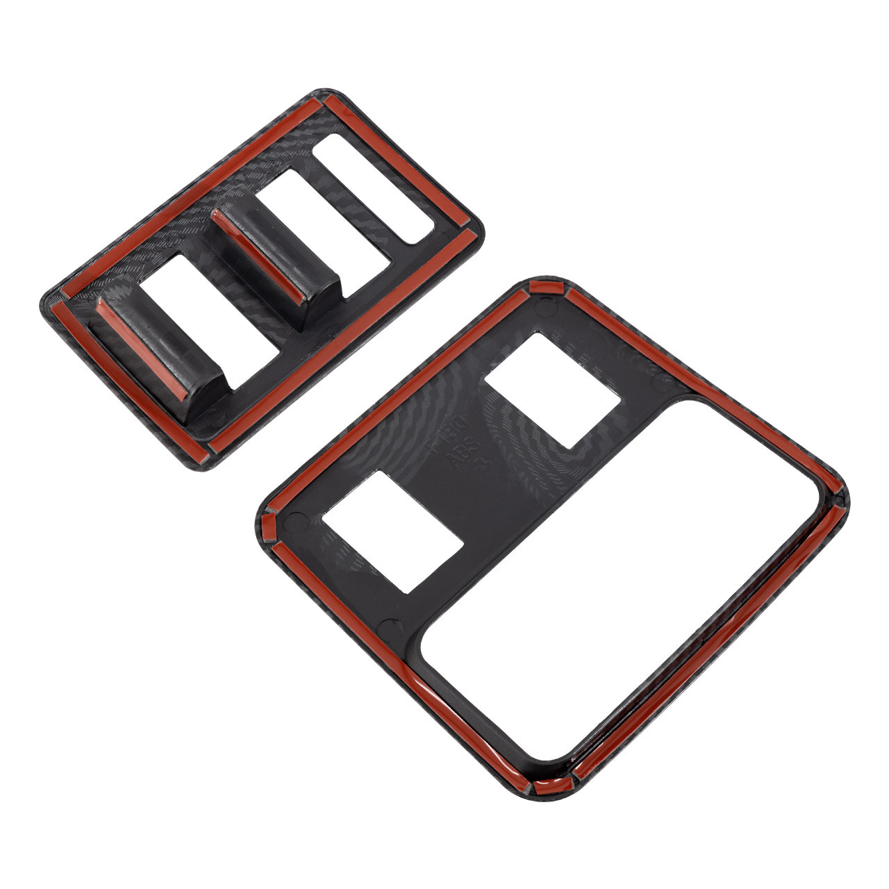 IAG I-Line 2pc Window Switch Panel Cover Kit Gloss Carbon for 2021-24 Ford Bronco - Adhesive IAG I-Line 2pc Window Switch Panel Cover Kit Gloss Carbon for 2021-24 Ford Bronco - Adhesive