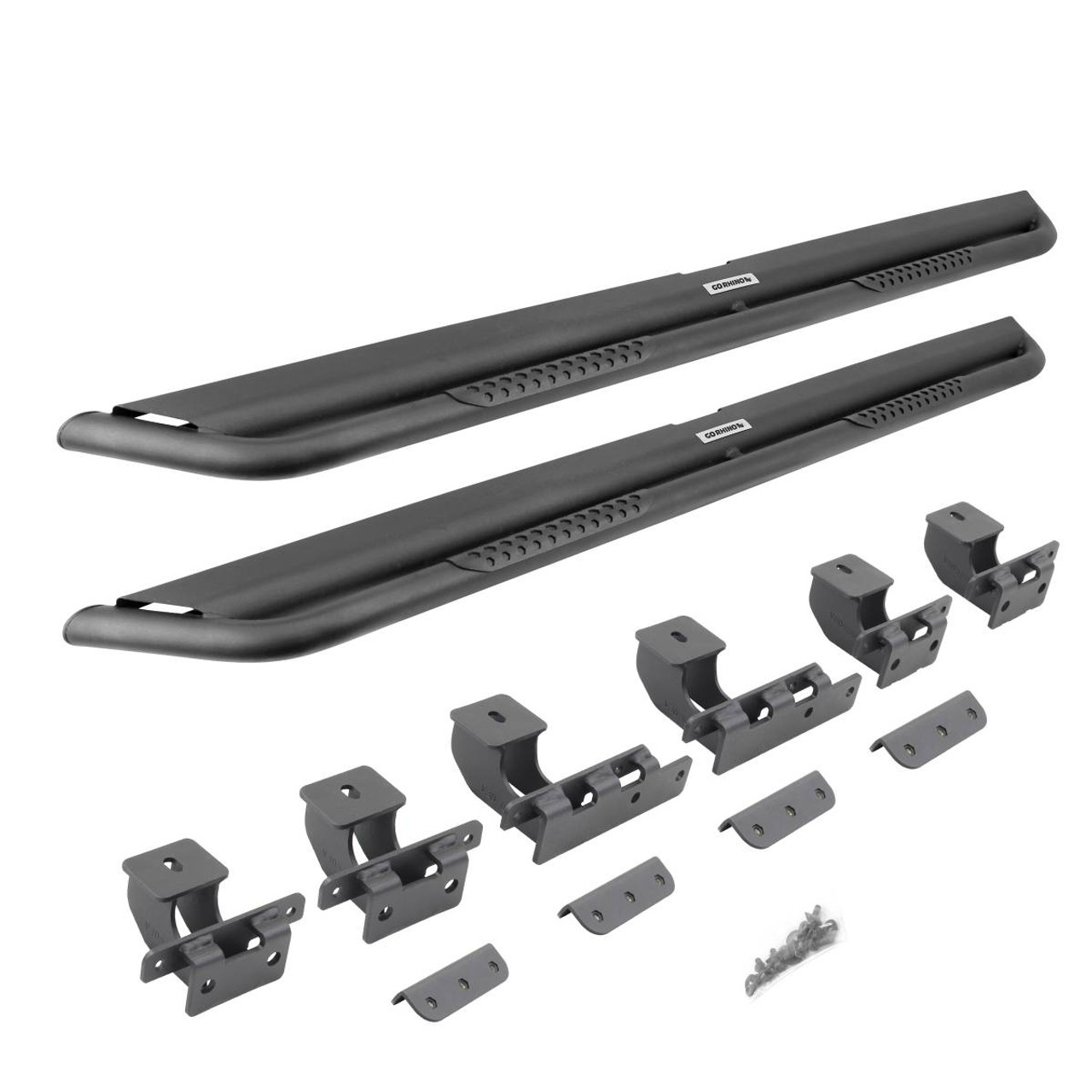 Go Rhino 2021+ Ford Bronco (Not Sport) Dominator Extreme DS SideSteps Complete Kit w/SideStep + Brkt - DS4129T