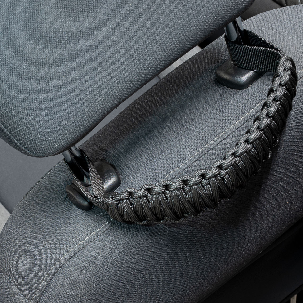 IAG I-Line Headrest Paracord Grab Handle Black for 21+ Ford Bronco - Install 3