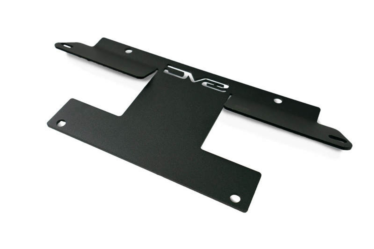 DV8 Offroad 21-22 Ford Bronco Factory Front Bumper Licence Relocation Bracket - Front - LPBR-01