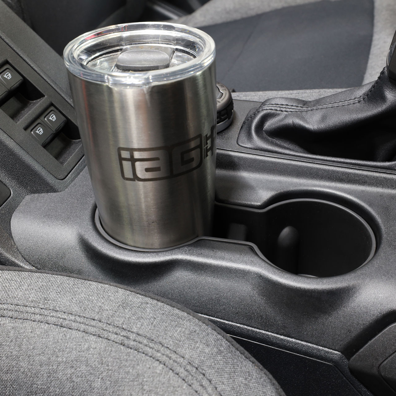 IAG I-Line TPE Cup Holder Insert for 2021-24 Ford Bronco - Cup