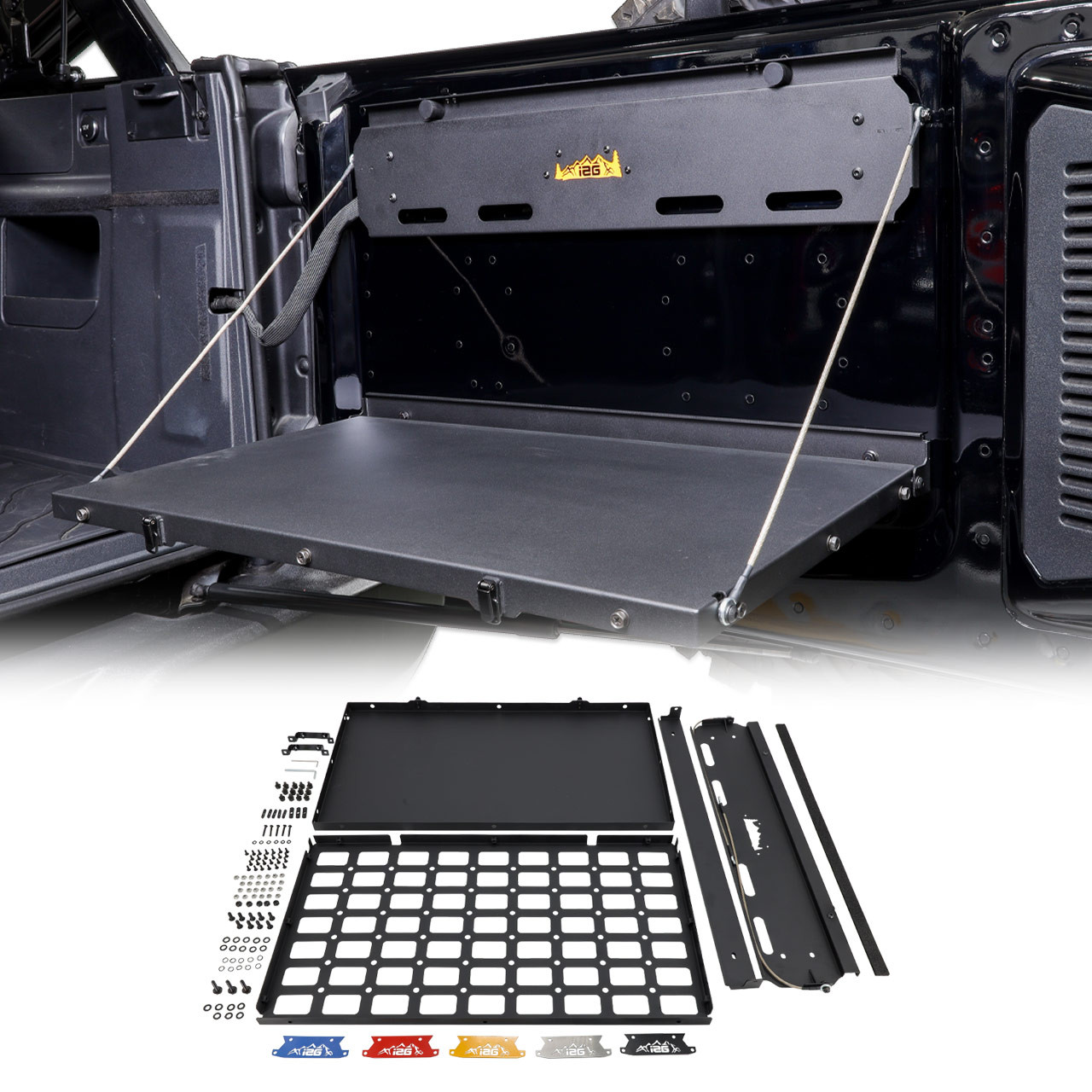 IAG I-Line Tailgate Table No Drill with MOLLE Panel for 2021+ Ford