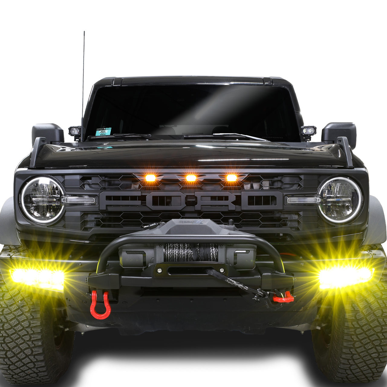 IAG I-Line 4 Lamp Fog Light Kit with Wireless Remote Control for 2021+ Ford Bronco - Lighted 1