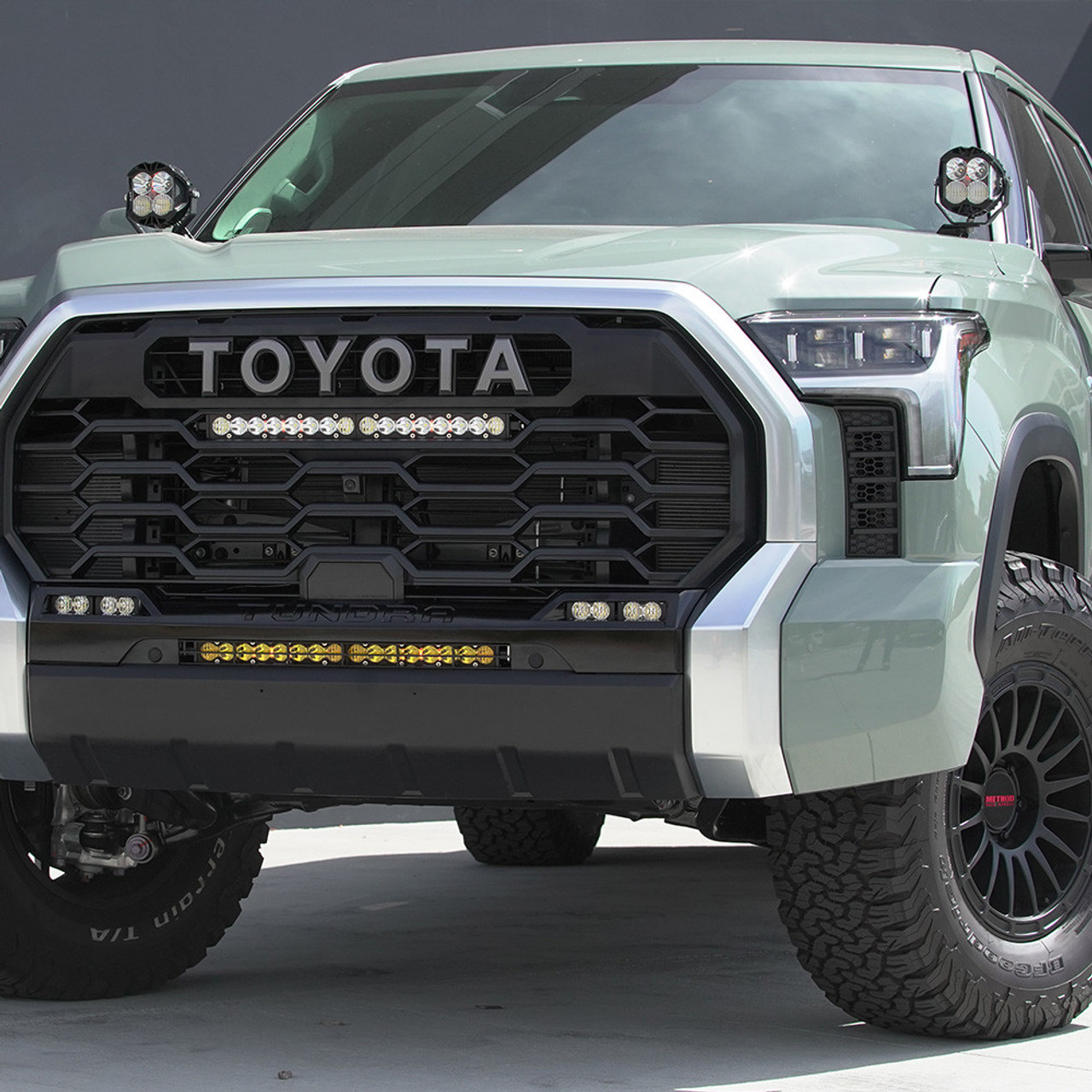 Baja Designs 2022 Toyota Tundra LP4 A-Pillar Light Mount Kit- Installed