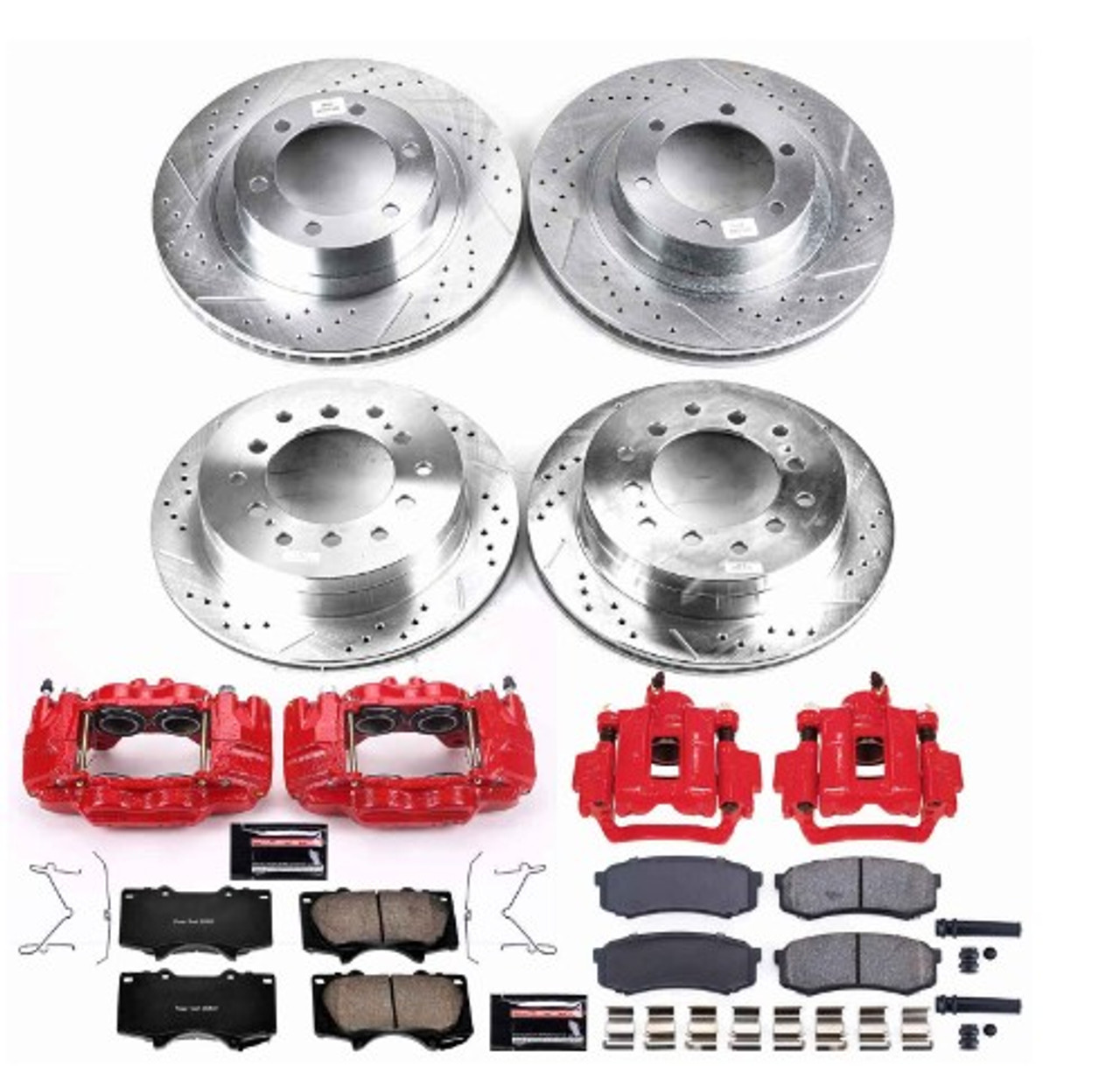 Power Stop 03-09 Lexus GX470 Front & Rear Z23 Evolution Sport Brake Kit w/Calipers