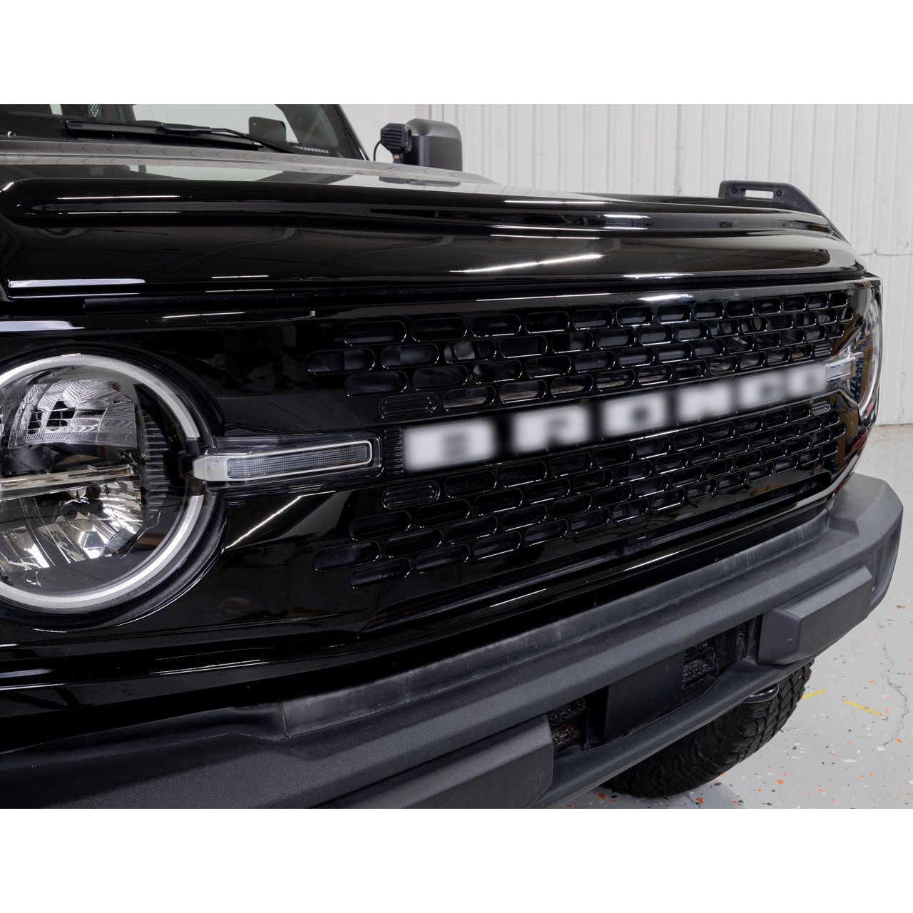 IAG I-Line Front Grille Gloss Black OEM High End Style 2021+ Ford Bronco - Installed