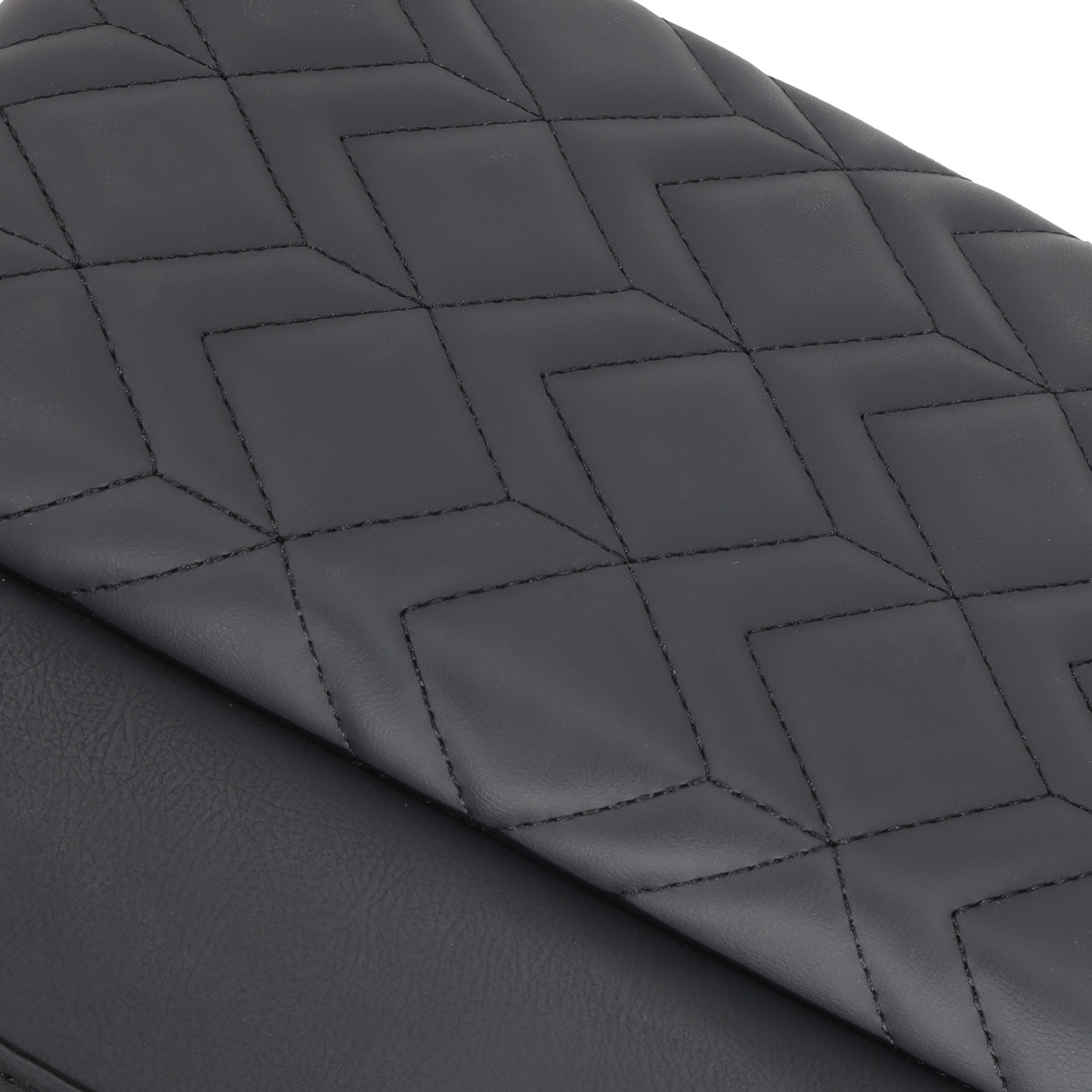 IAG I-Line Armrest Cover Black Leather Arrow Grid Pattern for 2021-24 Ford Bronco - Close-up