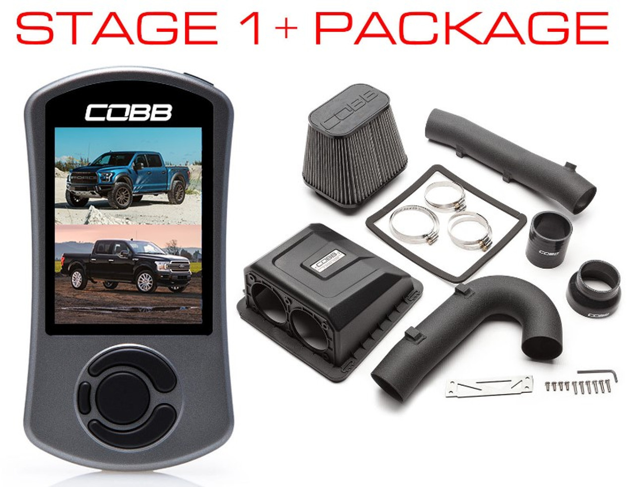 Cobb 17-19 Ford F-150 Raptor Stage 1+ Power Package w/TCM Flashing