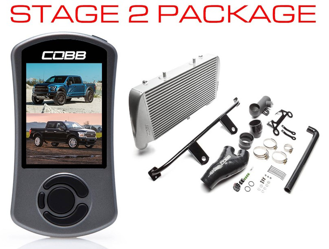 Cobb Ford F-150 Ecoboost Raptor/Ltd. Stage 2 Power Package - Silver (NO INTAKE)