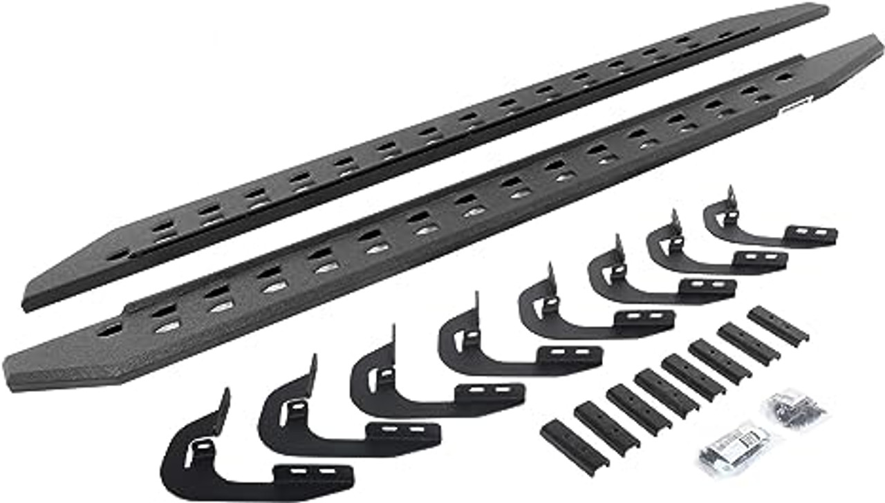 Go Rhino 2022 Toyota Tundra DC 4dr RB20 Slim Kit w/RB20 Slim Running Board + Brkts - Tex. Blk - 69443580SPC