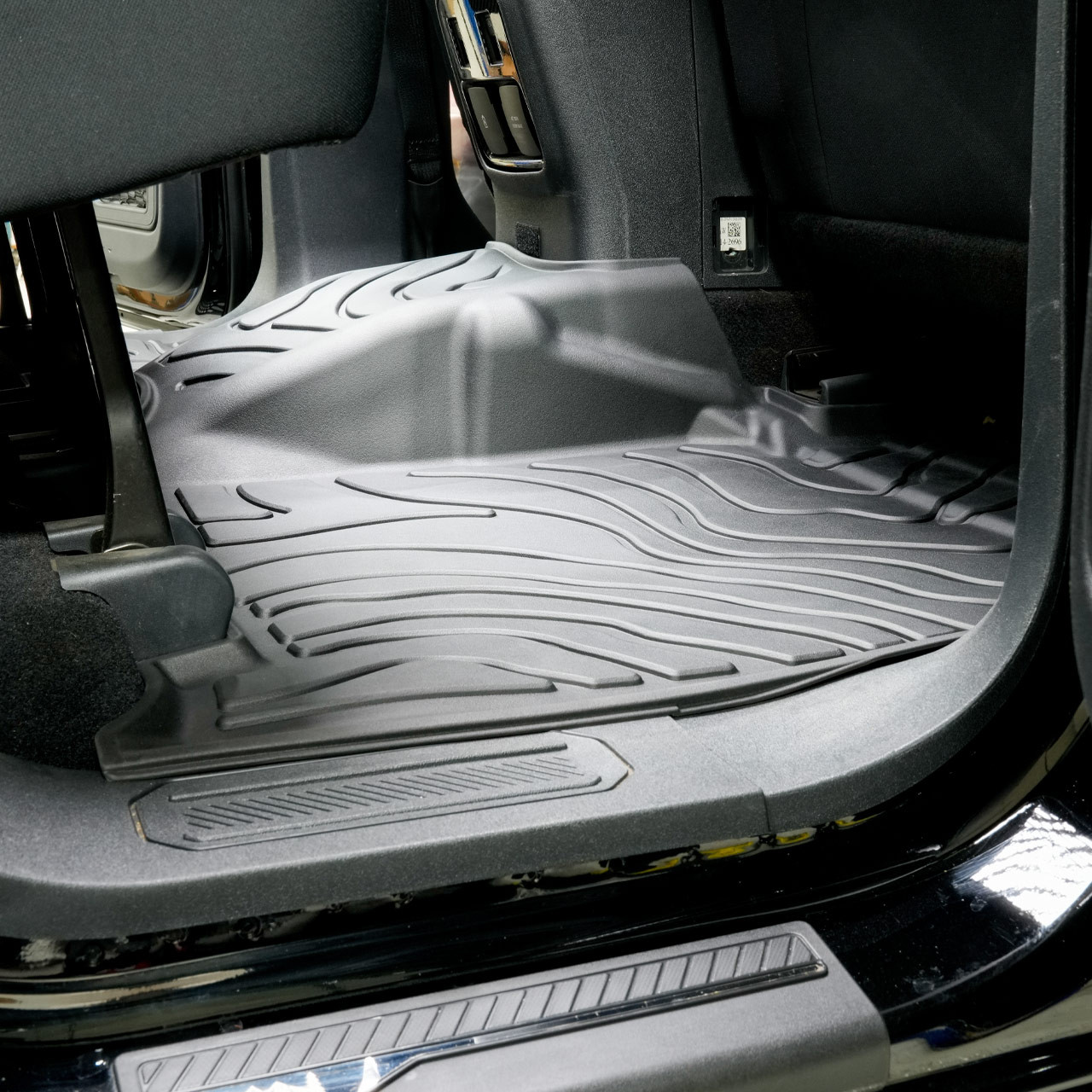 IAG I-Line TPE Terrain Pattern Molded Floor Mats for 2021+ Ford Bronco Four Door - Rear Mat