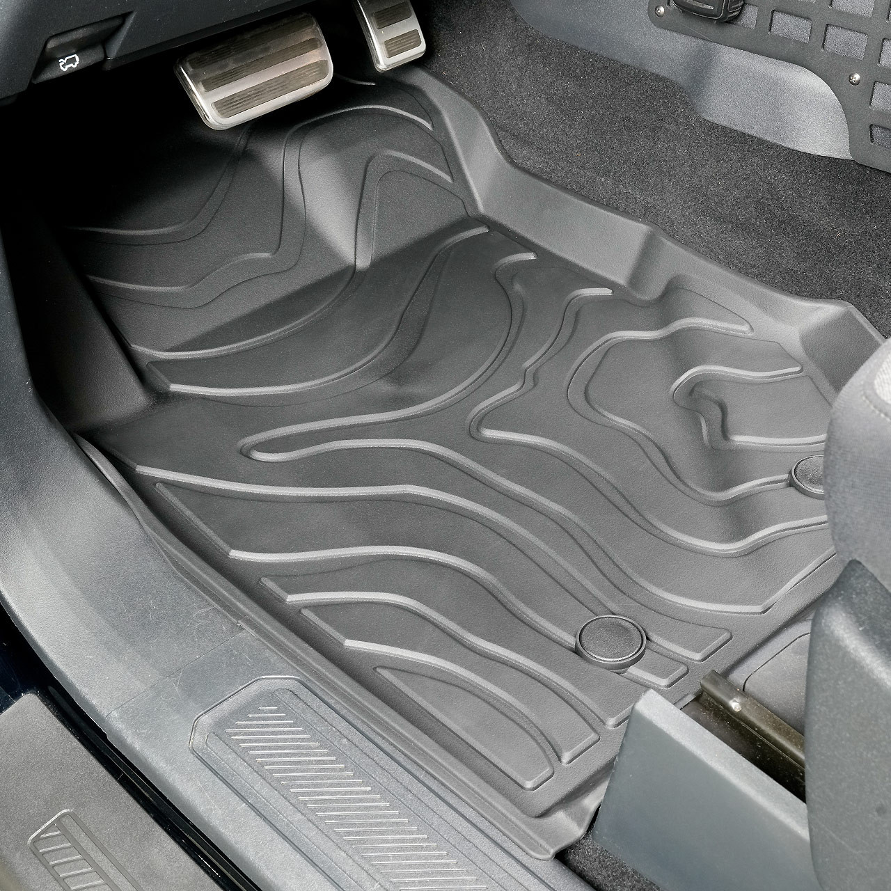 IAG I-Line TPE Terrain Pattern Molded Floor Mats for 2021+ Ford Bronco Four Door - Front Driver Mat