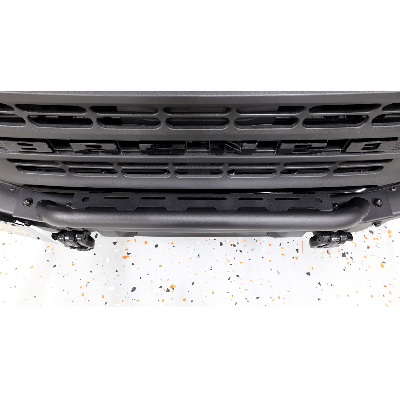 IAG I-Line Mini Bull Bar with Light Mount for 2021+ Ford Bronco w/Modular Bumper - Install Image 3 IAG I-Line Mini Bull Bar with Light Mount for 2021+ Ford Bronco w/Modular Bumper - Install Image 3