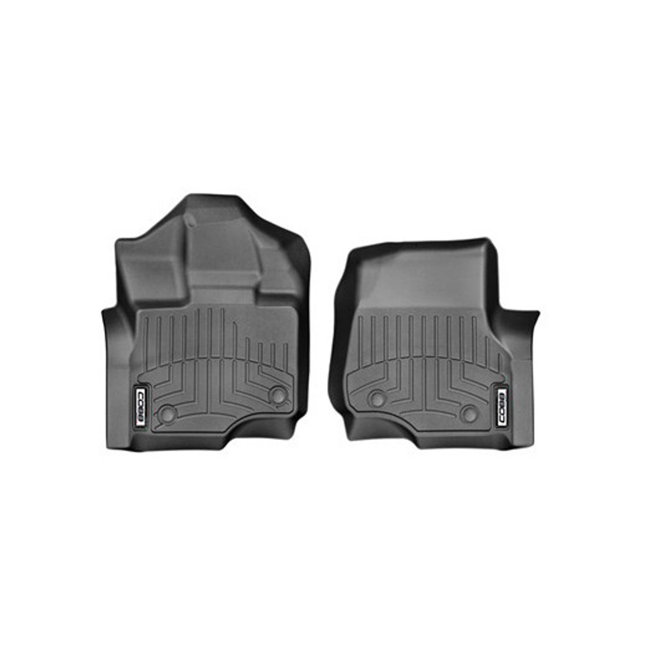 COBB 17-19 Ford F-150 Raptor SuperCrew Front and Rear FloorLiner by WeatherTech - Black- Front