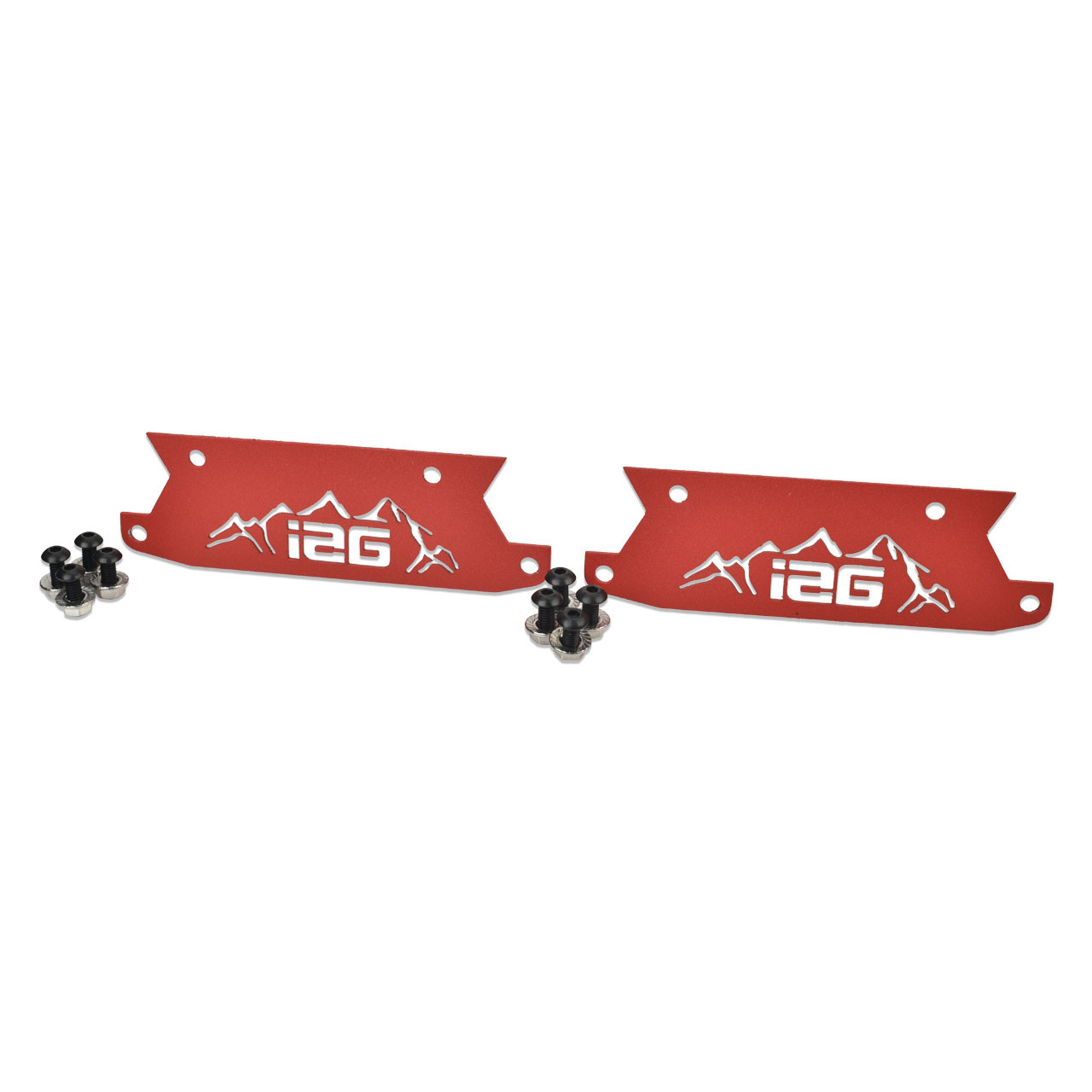 IAG Off-Road Color Logo Plate - Red Finish