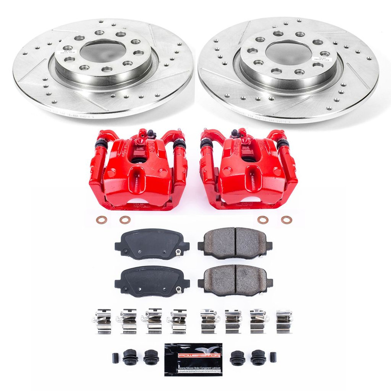 Power Stop 15-17 Chrysler 200 Rear Z23 Evolution Sport Brake Kit w/Calipers - KC6543