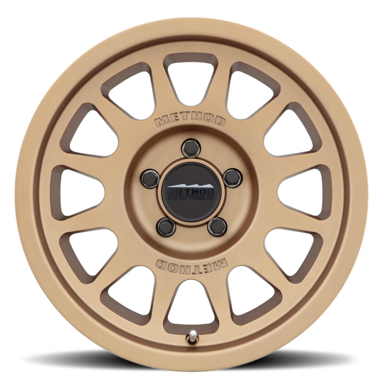 Method MR703 17x7.5 +50mm Offset 5x130 78.1mm CB Method Bronze Wheel - MR70377553950 - Front Face