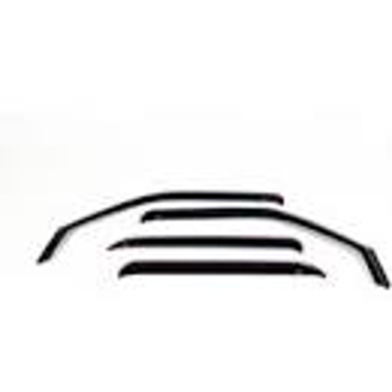Westin 2005-2015 Toyota Tacoma Double Cab 4dr Wade In-Channel Wind Deflector 4pc - Smoke - 72-88407