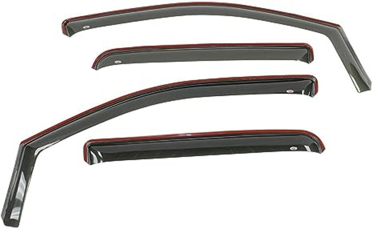 Westin 2001-2004 Toyota Tacoma Double Cab Wade In-Channel Wind Deflector 4pc - Smoke - 72-88499