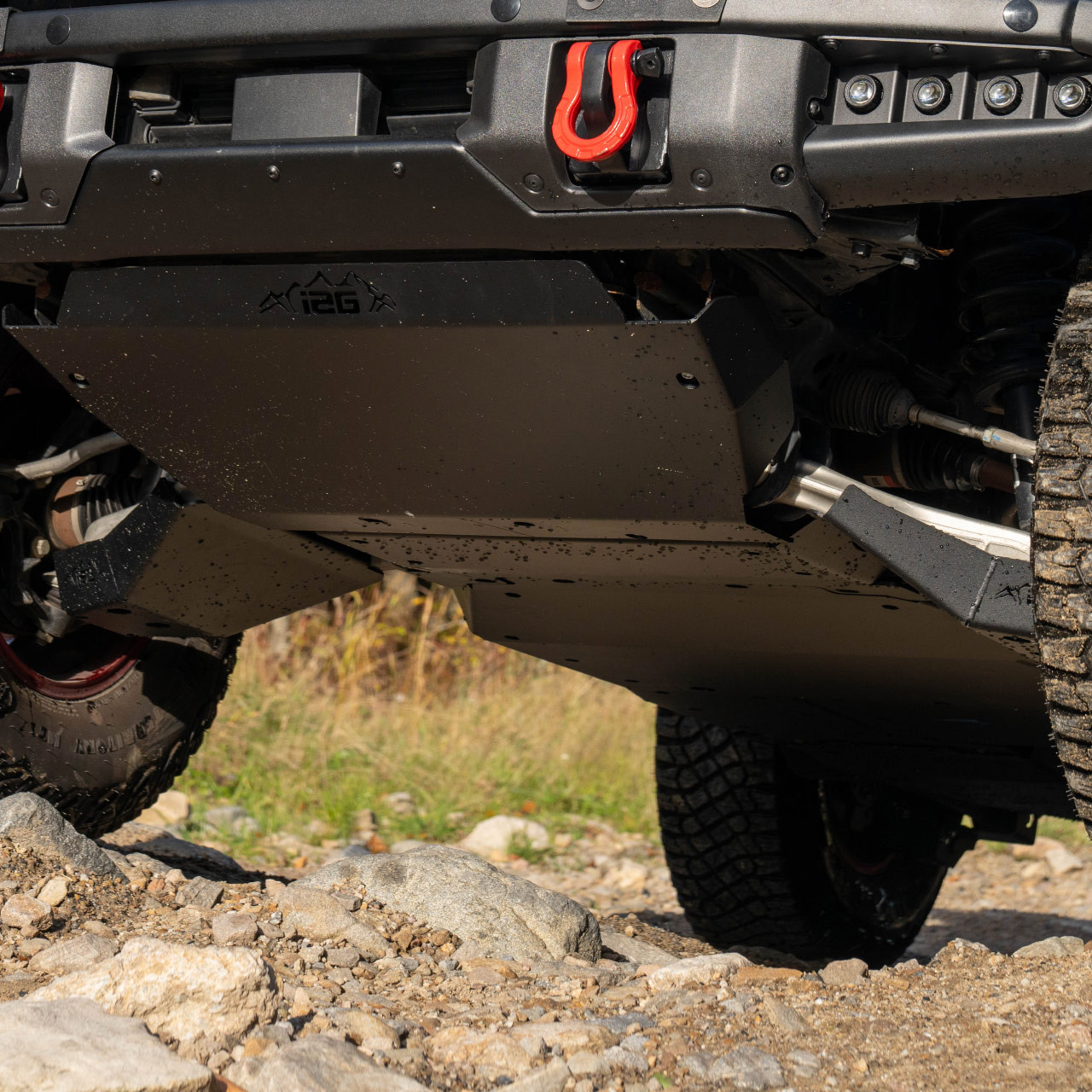 IAG Rock Armor Engine Skid Plate for 2021+ Ford Bronco - Installed 3