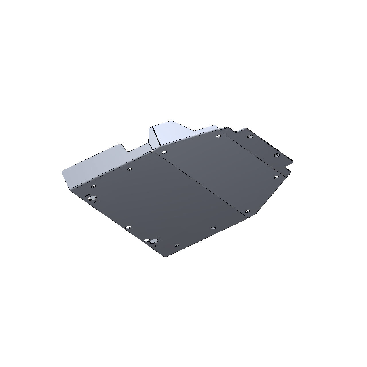 IAG Rock Armor Transmission Skid Plate for 2021+ Ford Bronco - CAD Design 4